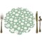 Big Dot of Happiness Sage Green Daisy Flowers - Floral Party Round Table Decorations - Paper Chargers - Place Setting For 12